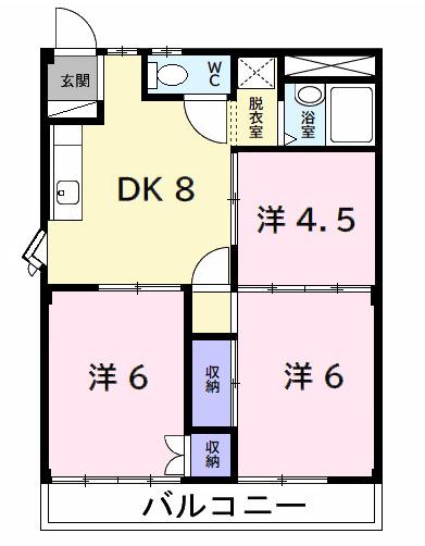 ハイツ太子堂（203） 間取り図画像