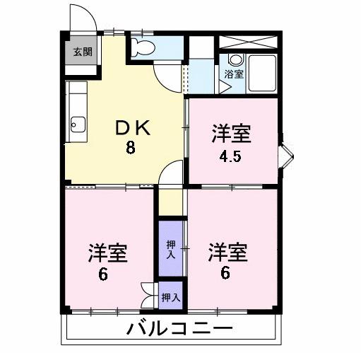 ハイツ太子堂（201） 間取り図画像