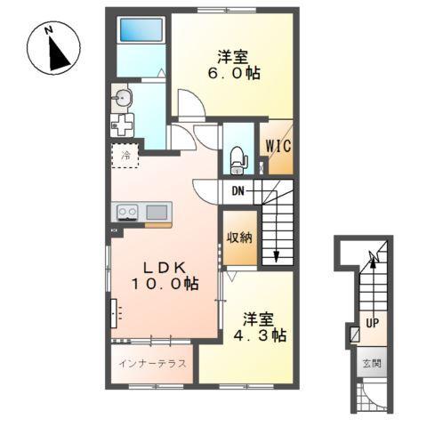 （仮称）市原市青柳新築アパート②（米本運送有限会社）様 間取り図画像