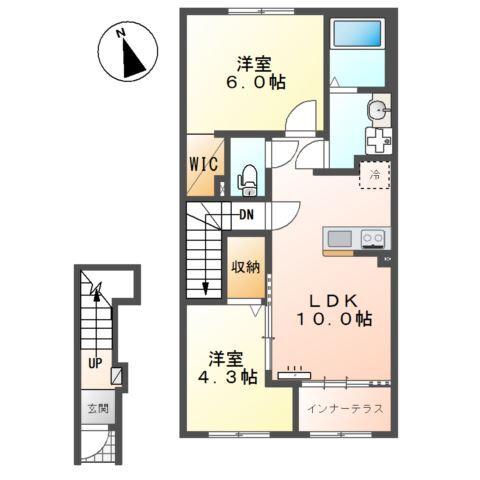 （仮称）市原市青柳新築アパート②（米本運送有限会社）様 間取り図画像