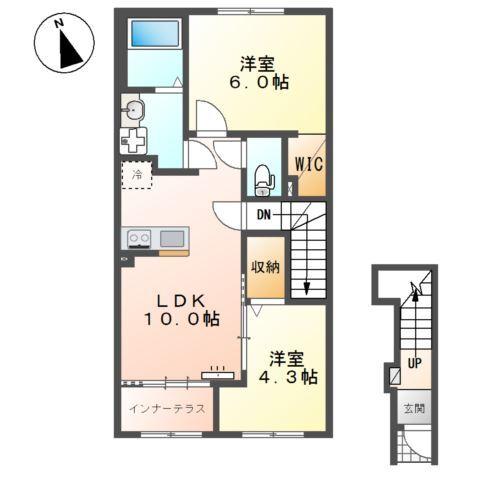 （仮称）市原市青柳新築アパート②（米本運送有限会社）様 間取り図画像