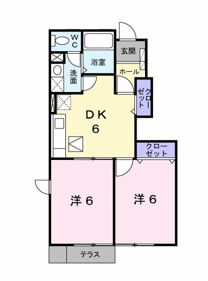 メゾンブリーズⅠ（102） 間取り図画像