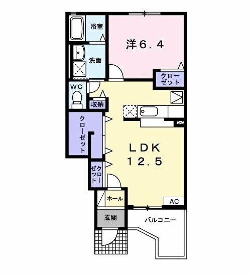 エヴァーグリーン（103） 間取り図画像