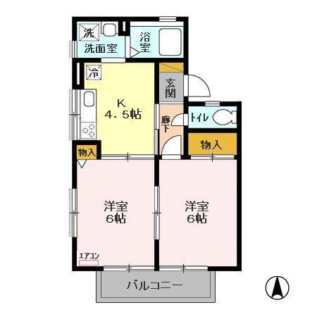 ＮＪ・Ｃｏｕｒｔ（202） 間取り図画像