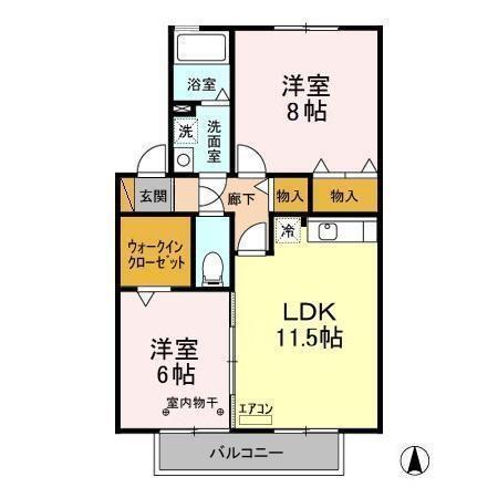 メルヴェイユ　ＡＢＣ（C203） 間取り図画像