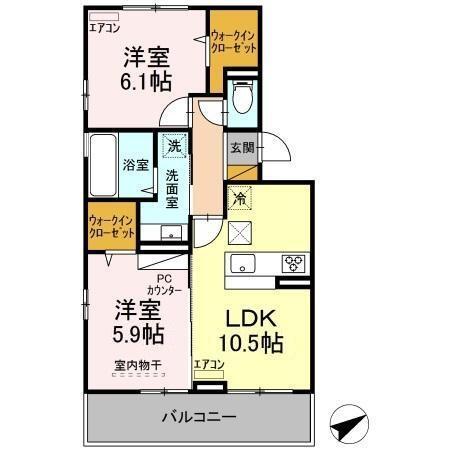 ブルームコート（105） 間取り図画像