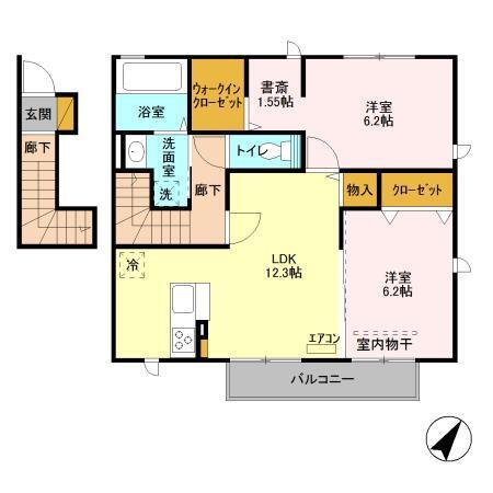 グランリーヴ（201） 間取り図画像