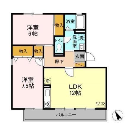 ドリームマウンテン　Ｄ（302） 間取り図画像