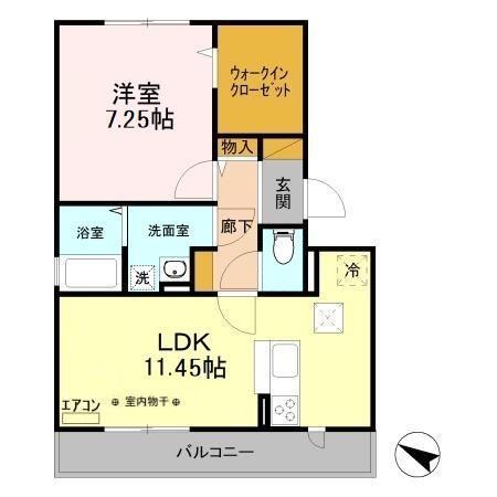 スカイパレット　Ｂ（202） 間取り図画像