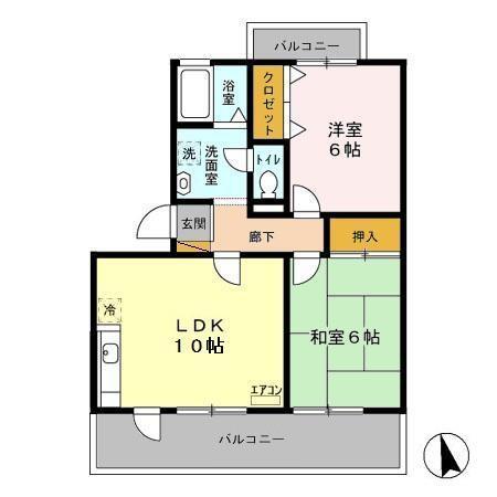 トリニシティ　壱番館（302） 間取り図画像