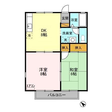 ファーストハイツ福王台（105） 間取り図画像