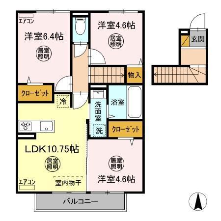 Abreast-T Ⅱ（202） 間取り図画像