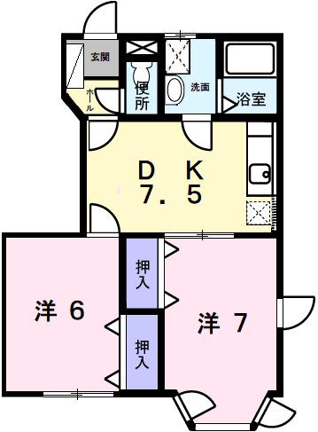 ソレアードメゾンＢ（101） 間取り図画像