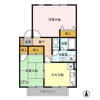 ハイカムール・浅井（202） 間取り図画像