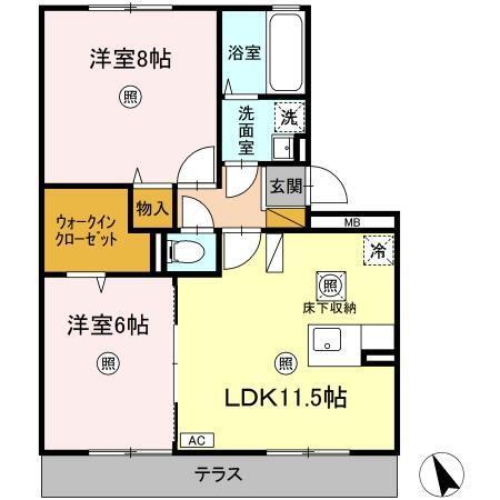 ルヴァン コート　弐番館（102） 間取り図画像