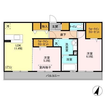 ラランジャ（302） 間取り図画像