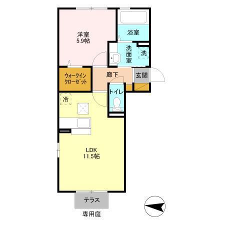 Ｌａ　Ｍｅｒ　ＫＡＮＥＤＡ（107） 間取り図画像