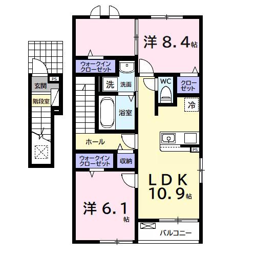 コンフォート　アークＡ（201） 間取り図画像