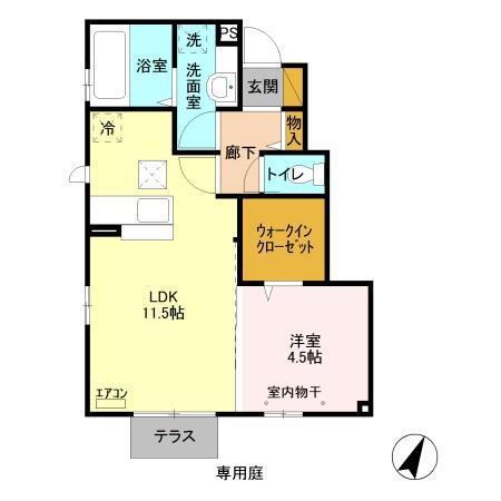 プルメリア（103） 間取り図画像