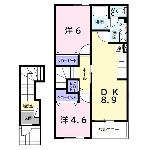 Ｐｌａｔｆｏｒｍ−Ｎｊ’ｓ（204） 間取り図画像