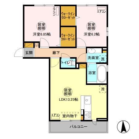 アセット木更津（301） 間取り図画像