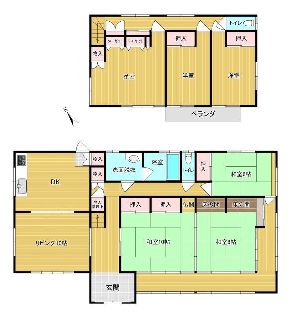 中古住宅 間取り図画像