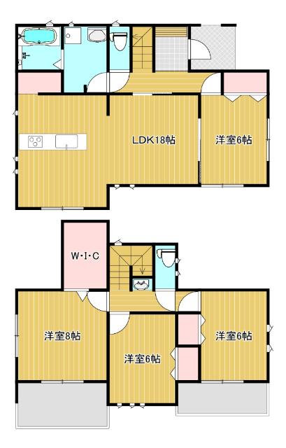牛久売戸建て 間取り図画像