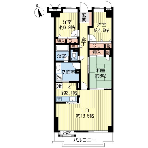 振分けタイプの間取！