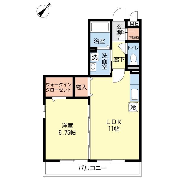 シトラスコート（205） 間取り図画像