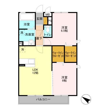 ティエラ奏の杜（201） 間取り図画像