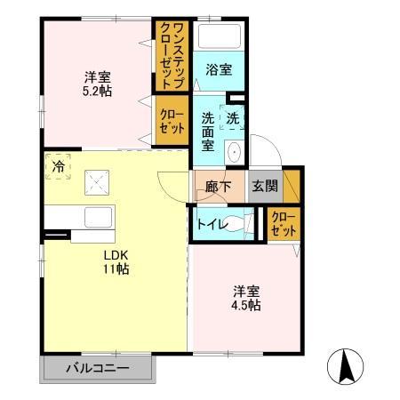 エイト・カーサ（102） 間取り図画像