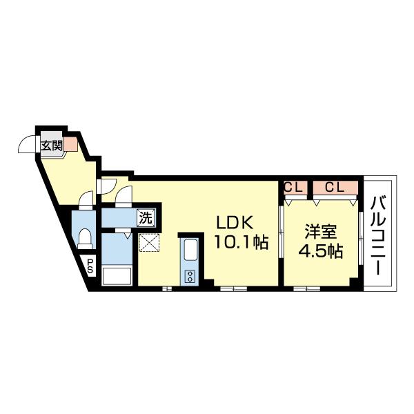 Regulus本大久保（103） 間取り図画像
