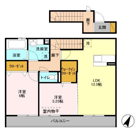 セジュール弐番館（202） 間取り図画像