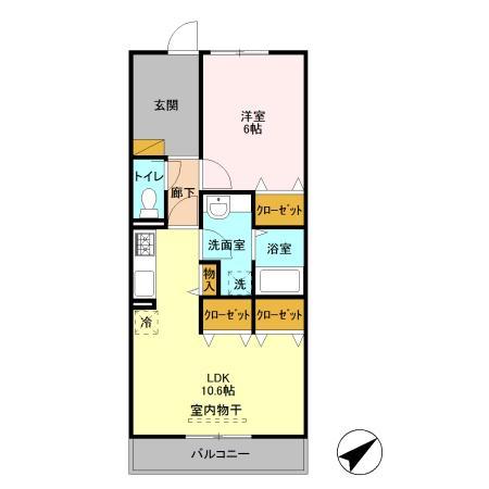 カサ・デ・トレス（202） 間取り図画像