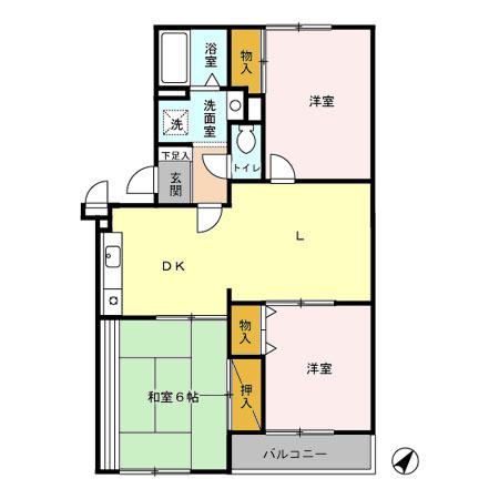 サンモール・オガワ（303） 間取り図画像