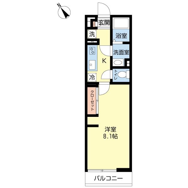 洋室に小窓があります