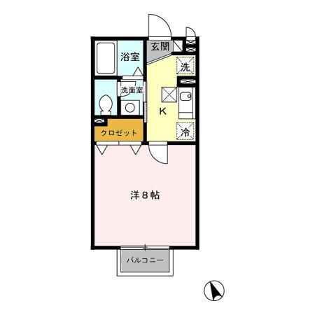 オーキッド（106） 間取り図画像