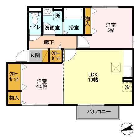 レクエルド大久保（101） 間取り図画像