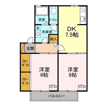 カサヴェールワコー（103） 間取り図画像
