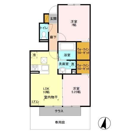 ベルメゾン八千代（105） 間取り図画像