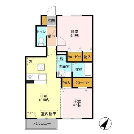 メタセコイア（106） 間取り図画像