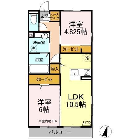 薬円台壱番館　Ｃ（201） 間取り図画像