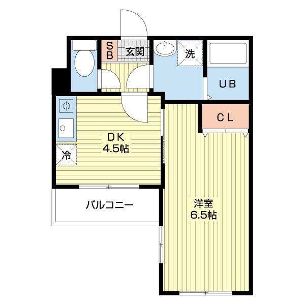 BellAube大久保（303） 間取り図画像