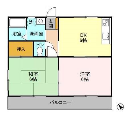 パンプキン長作（101） 間取り図画像