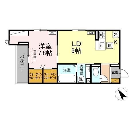 Cradle（110） 間取り図画像