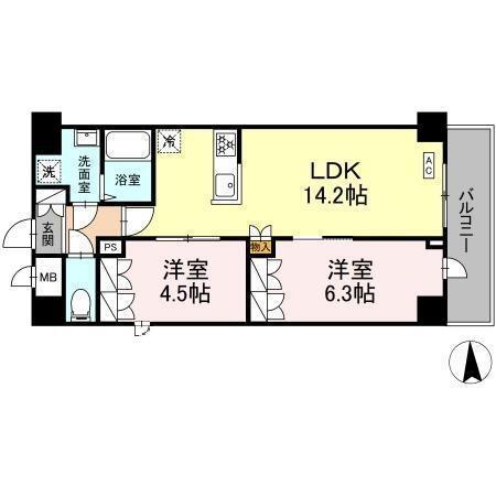 Chloris（403） 間取り図画像