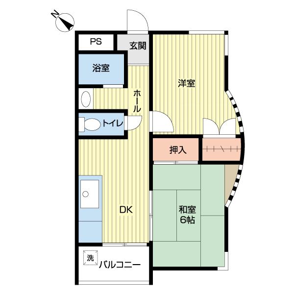 津田沼ホームズ（201） 間取り図画像