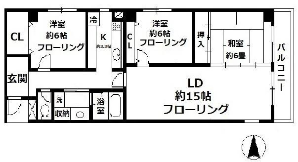 幕張台パークレジデンス（209） 間取り図画像
