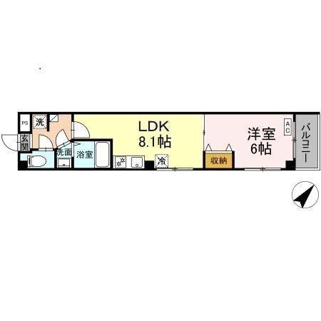 Amapola（303） 間取り図画像