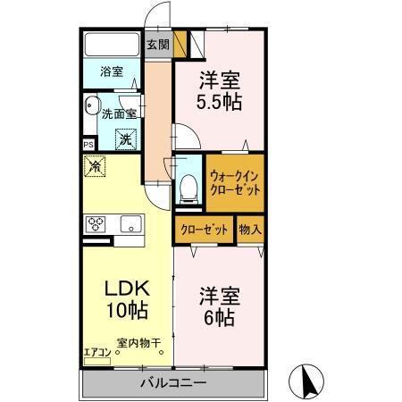 ベルシア（302） 間取り図画像